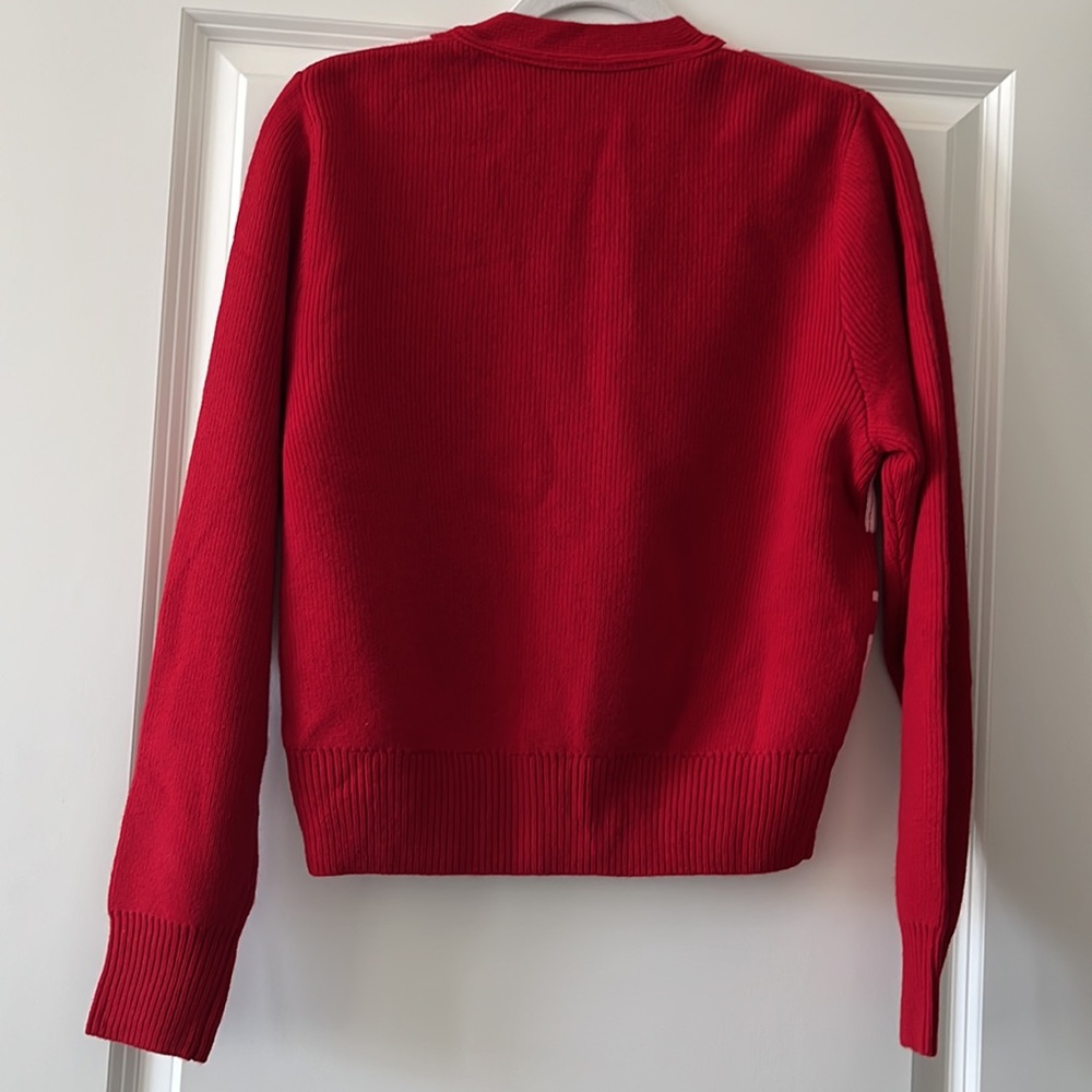 Katlaro Checked Logo-Intarsia Wool Cardigan - Picture 7 of 7